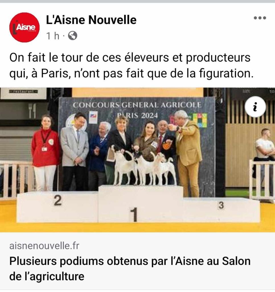 du Manoir Saint Adrien - L'AISNE NOUVELLE - MISE A L'HONNEUR AU RETOUR  SALON DE L'AGRICULTURE